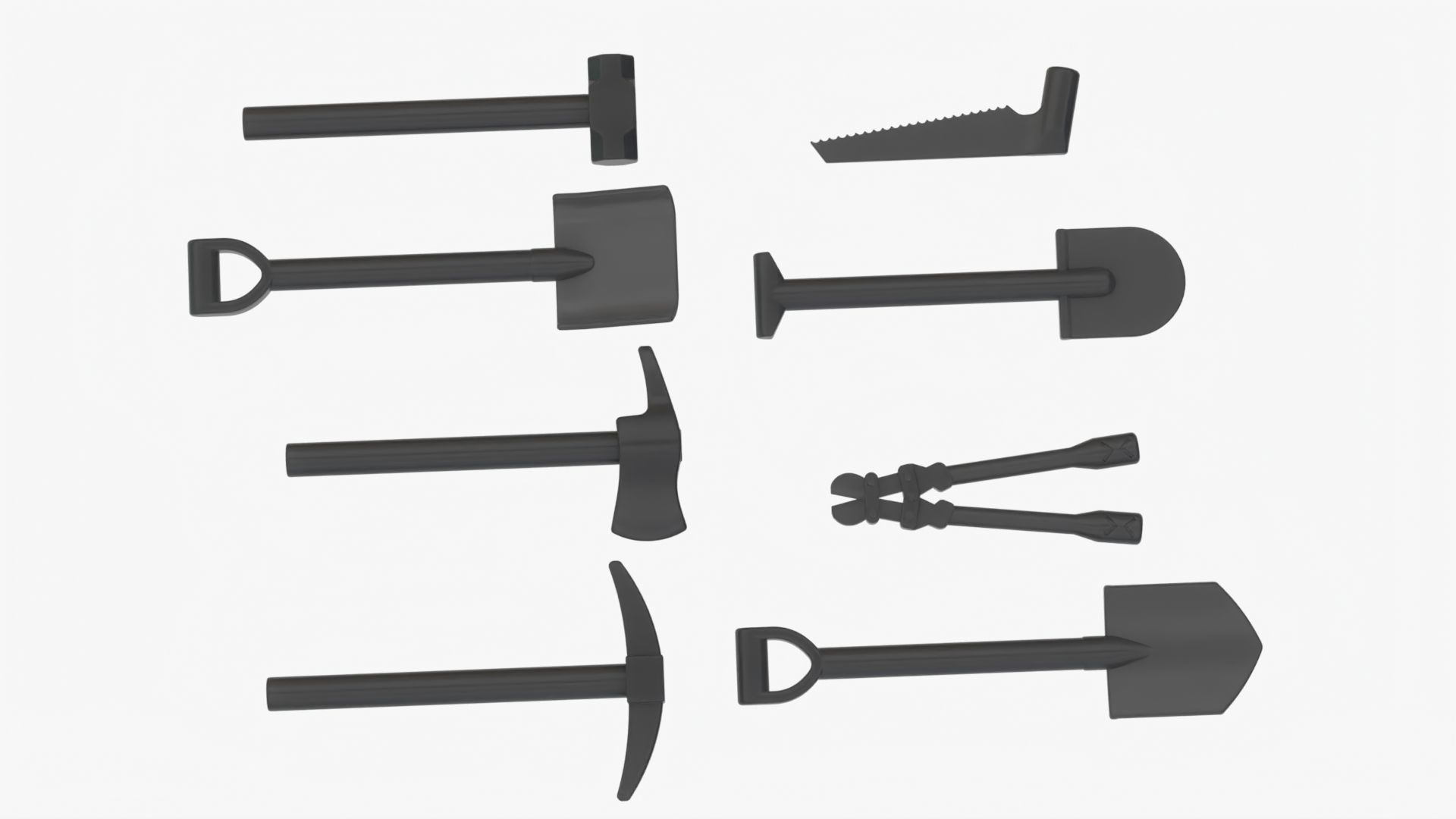 Lego Tools Collection 3D model_6