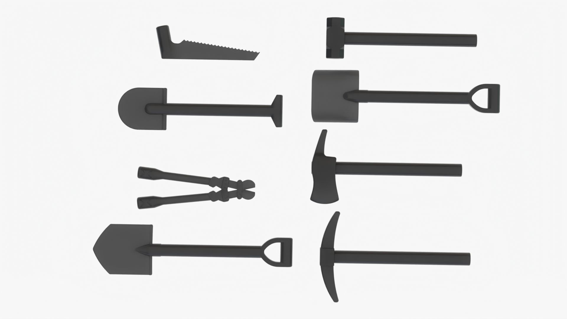 Lego Tools Collection 3D model_10