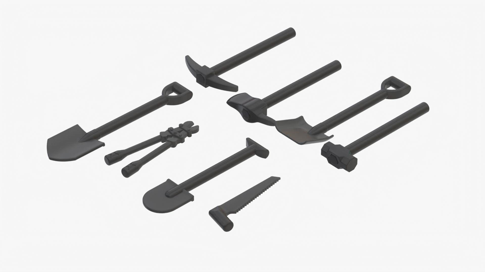 Lego Tools Collection 3D model_2