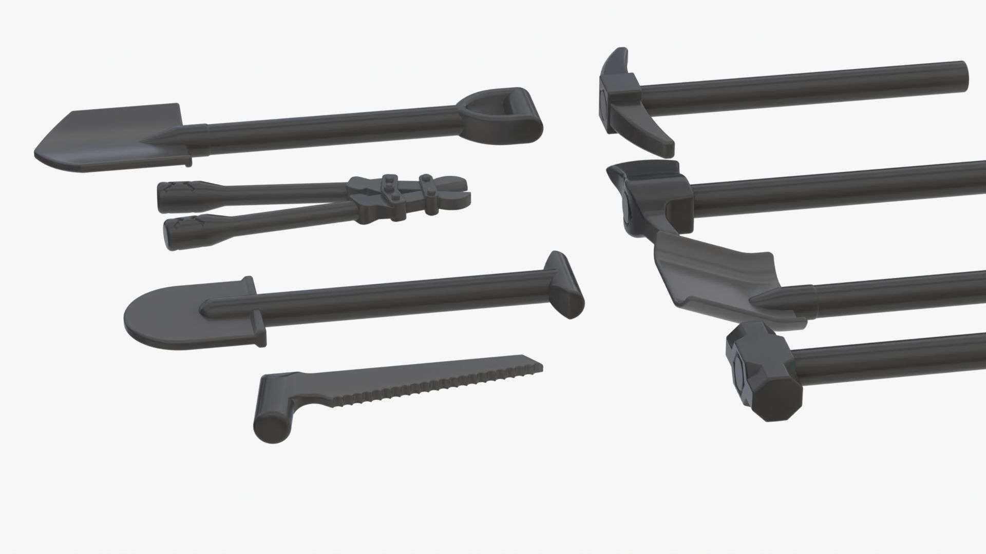 Lego Tools Collection 3D model_9