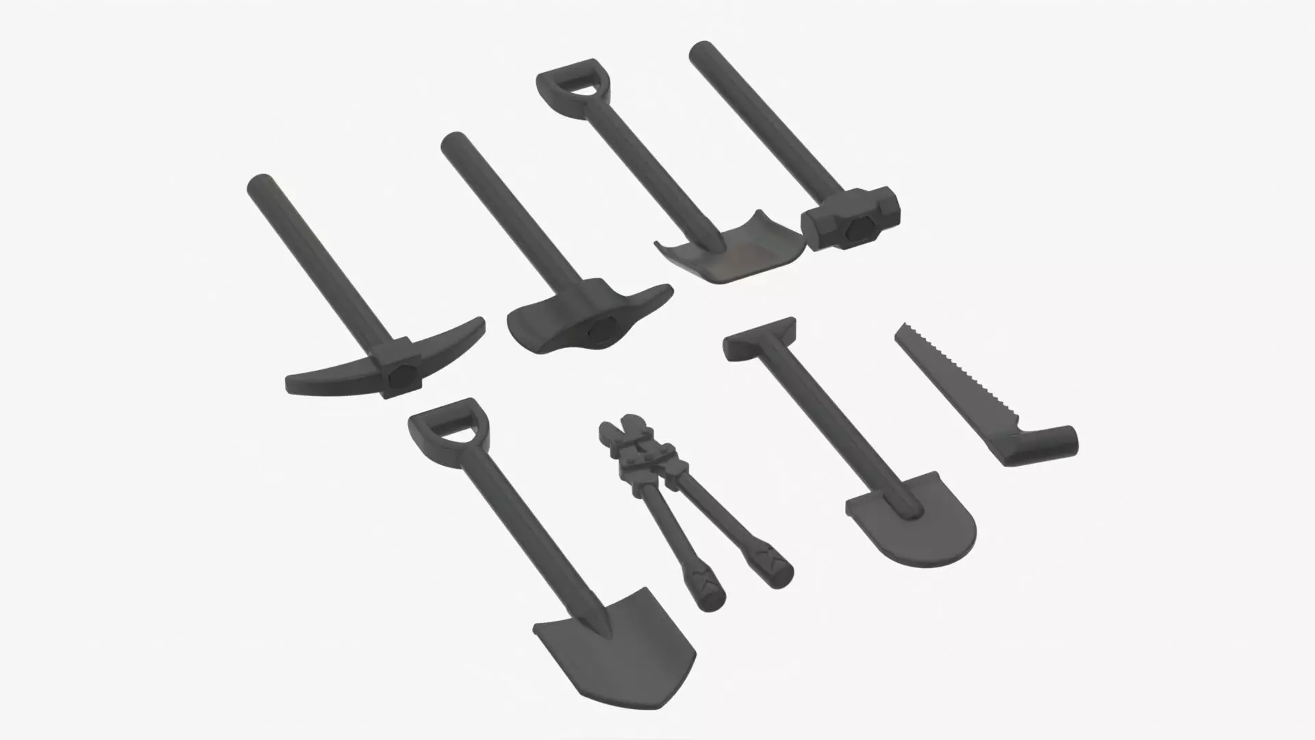 Lego Tools Collection 3D model_0