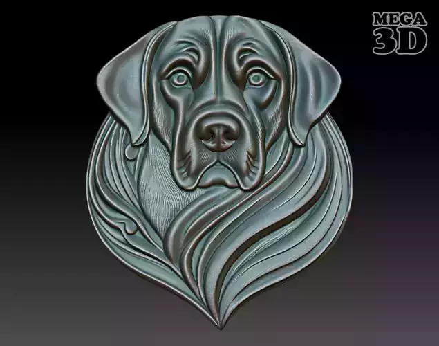 Dog basrelief 09 240815