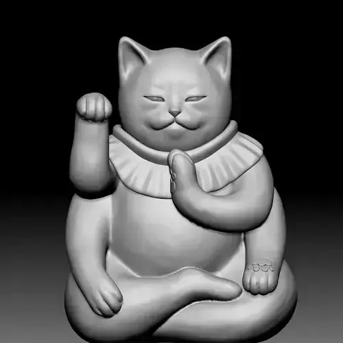 Cat statue 050
