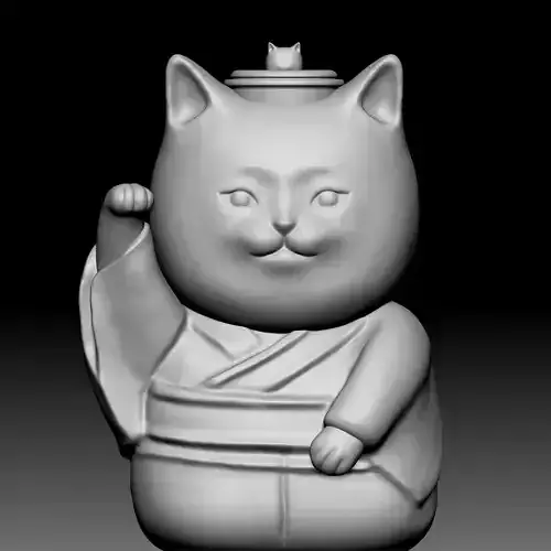Cat statue 060