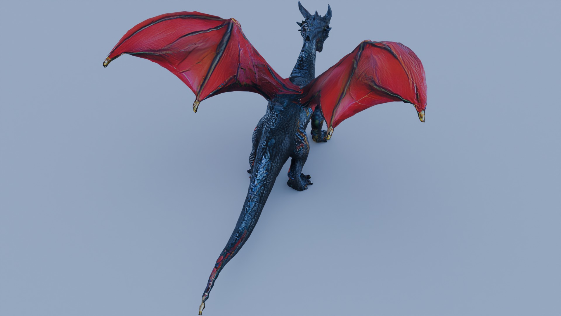 Dragon battle Red Dragon and Black Dragon free 3D model | CGTrader