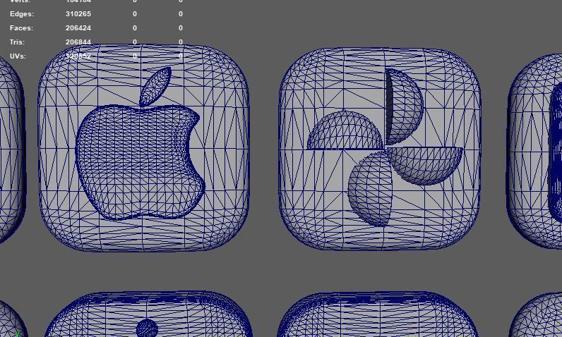 social media icon 3D model_10