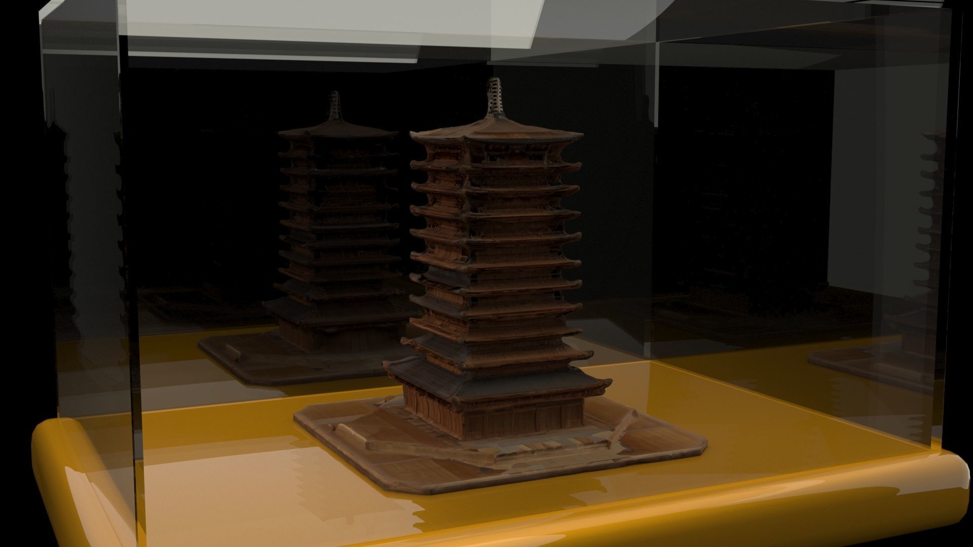 Chinese ancient house 3D model_4