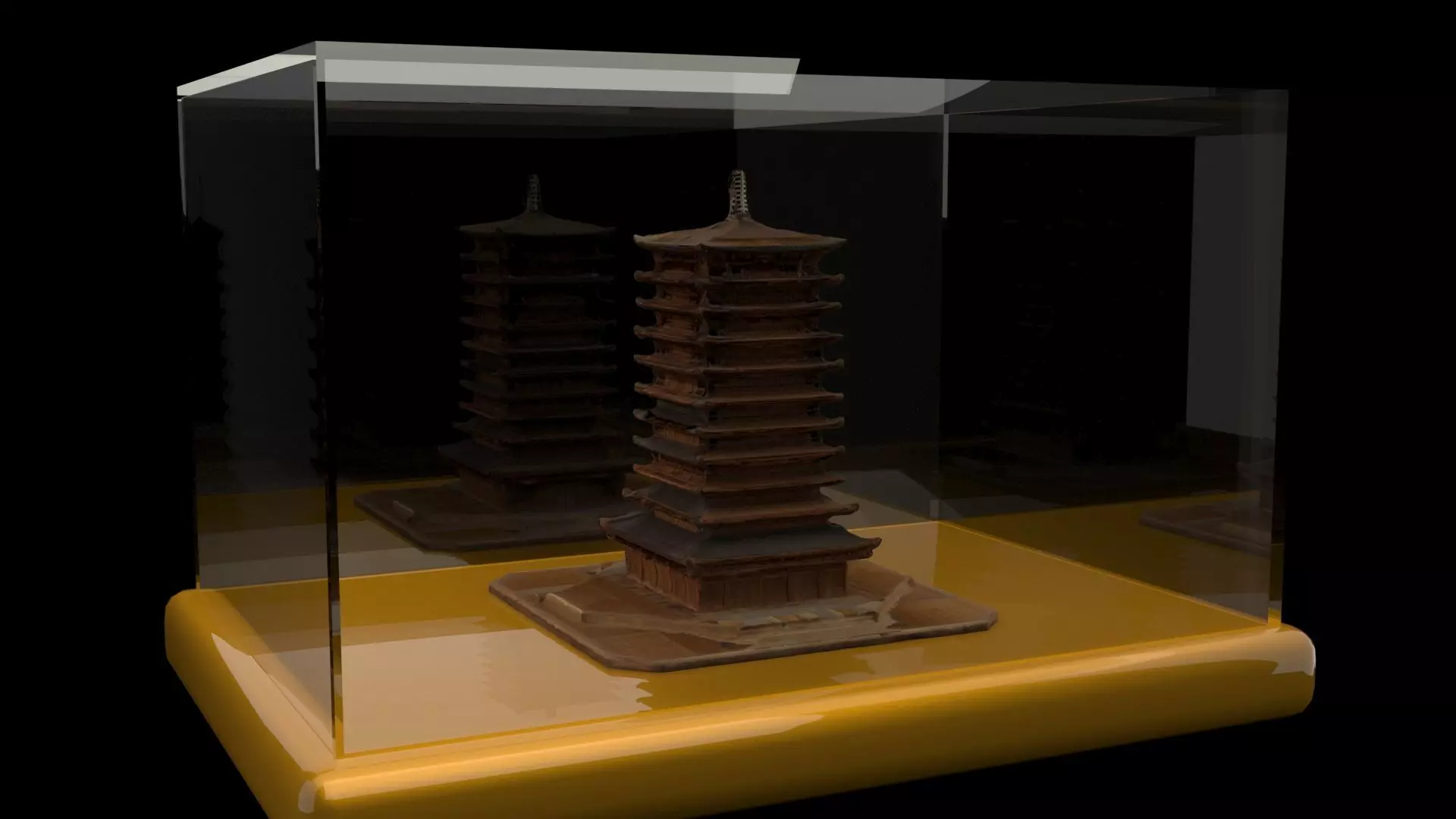 Chinese ancient house 3D model_0