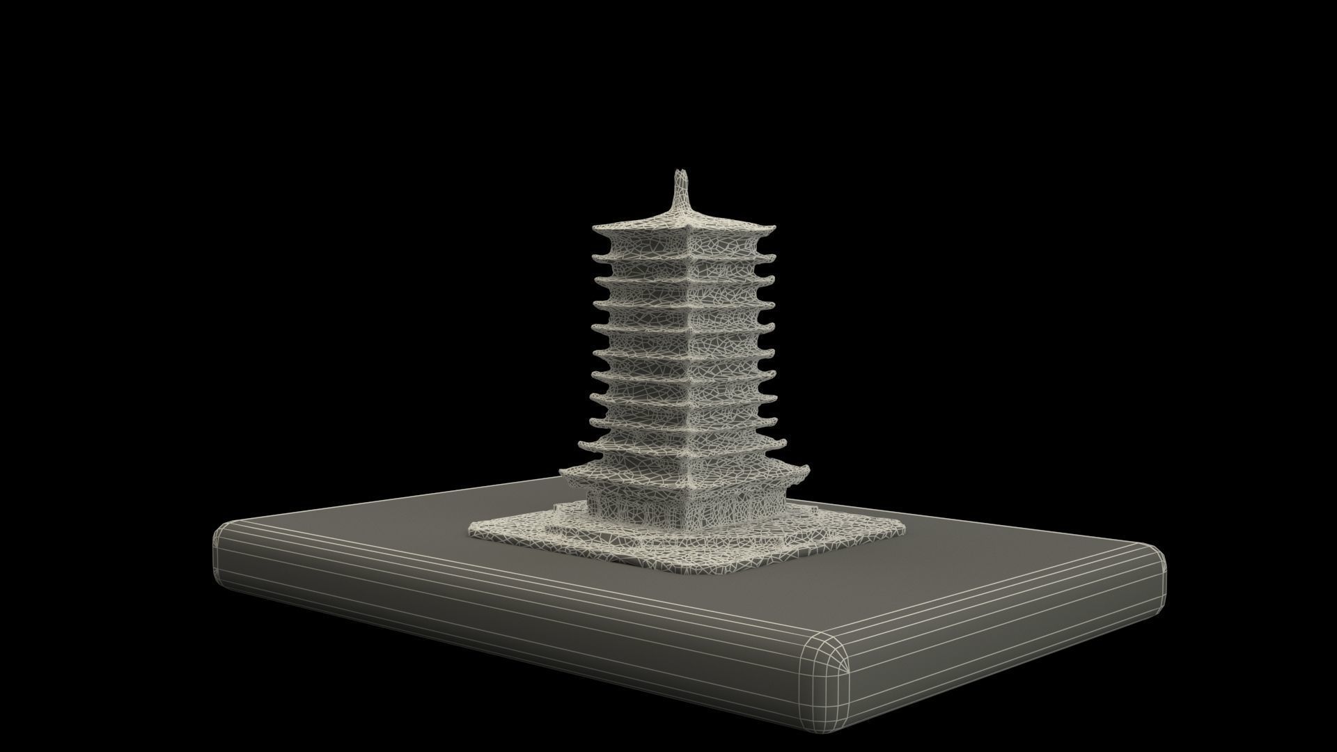 Chinese ancient house 3D model_6