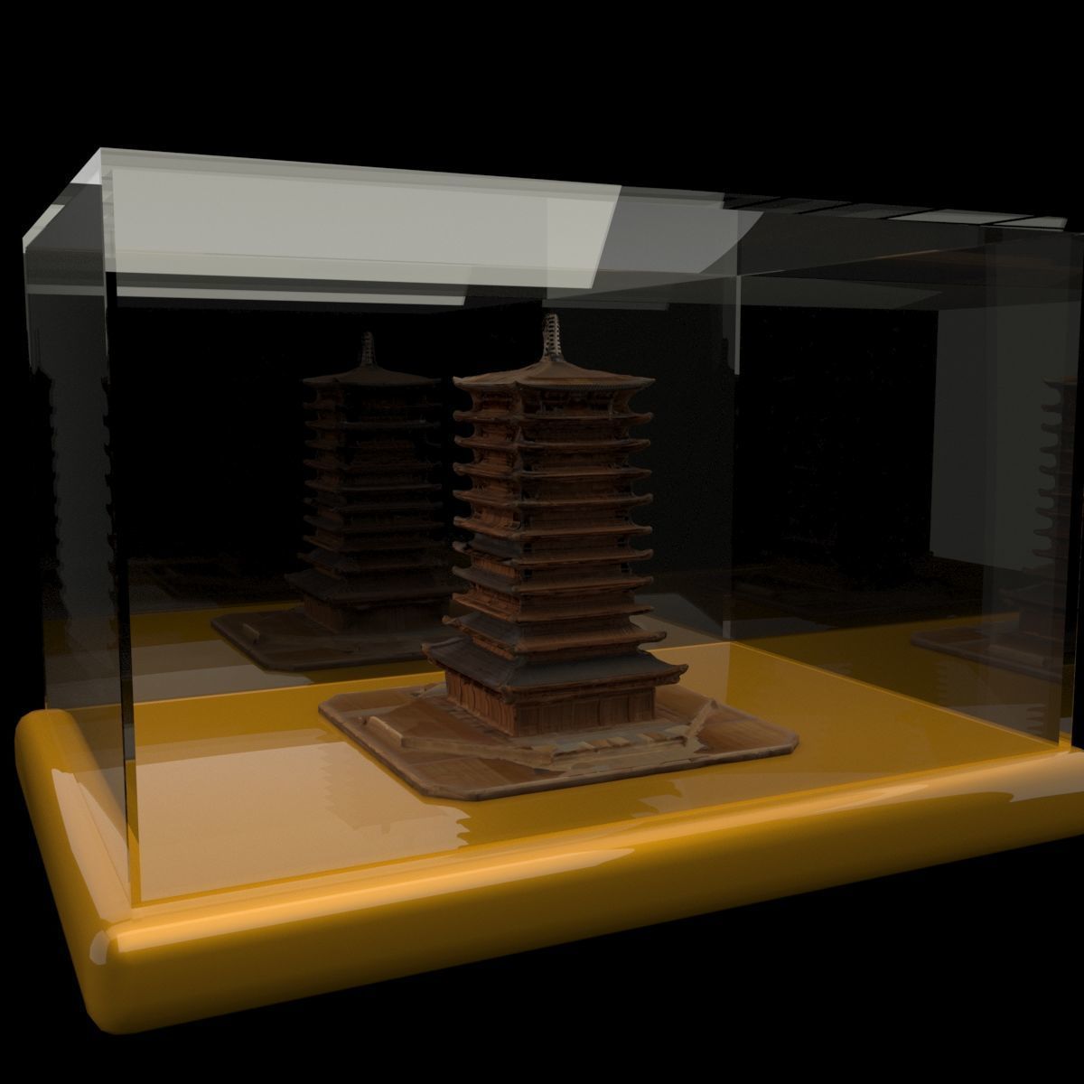 Chinese ancient house 3D model_5