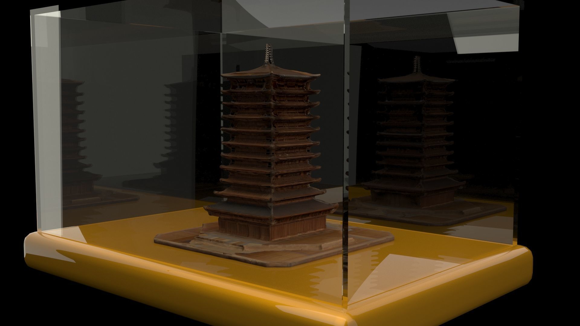 Chinese ancient house 3D model_3