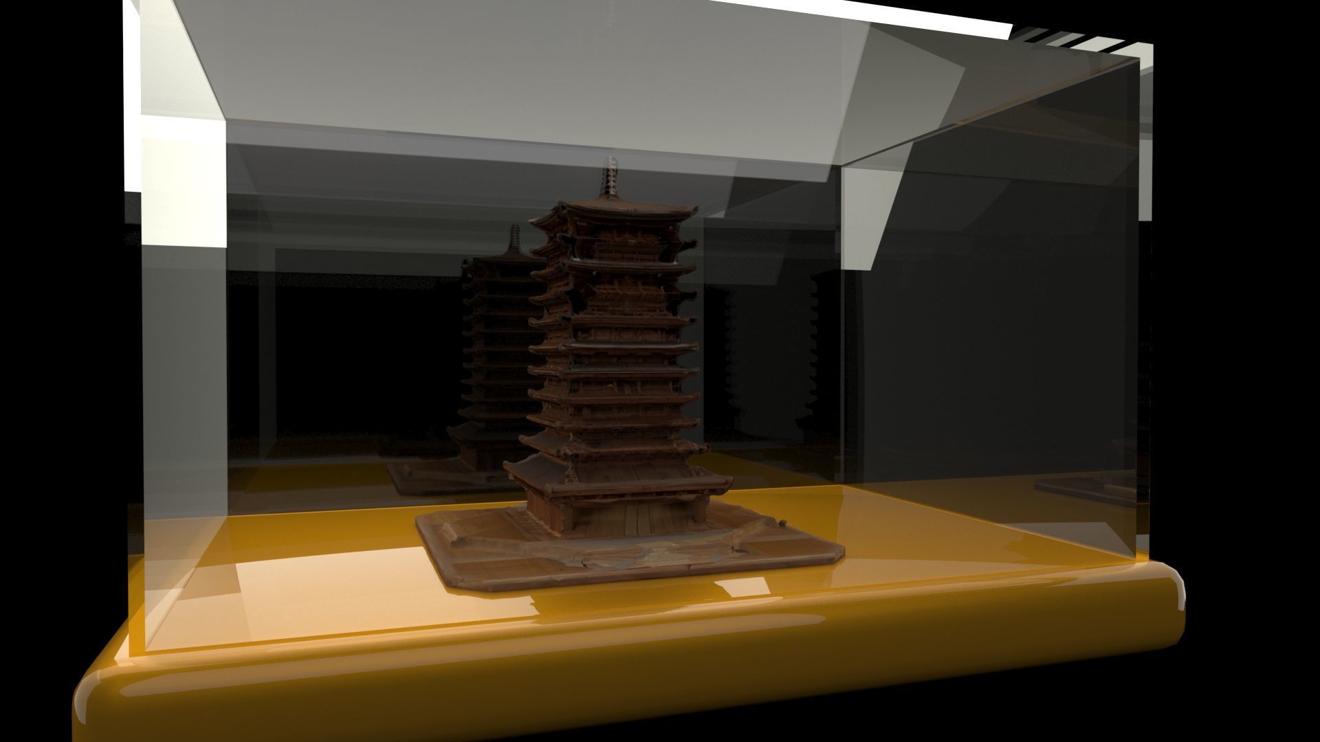 Chinese ancient house 3D model_1