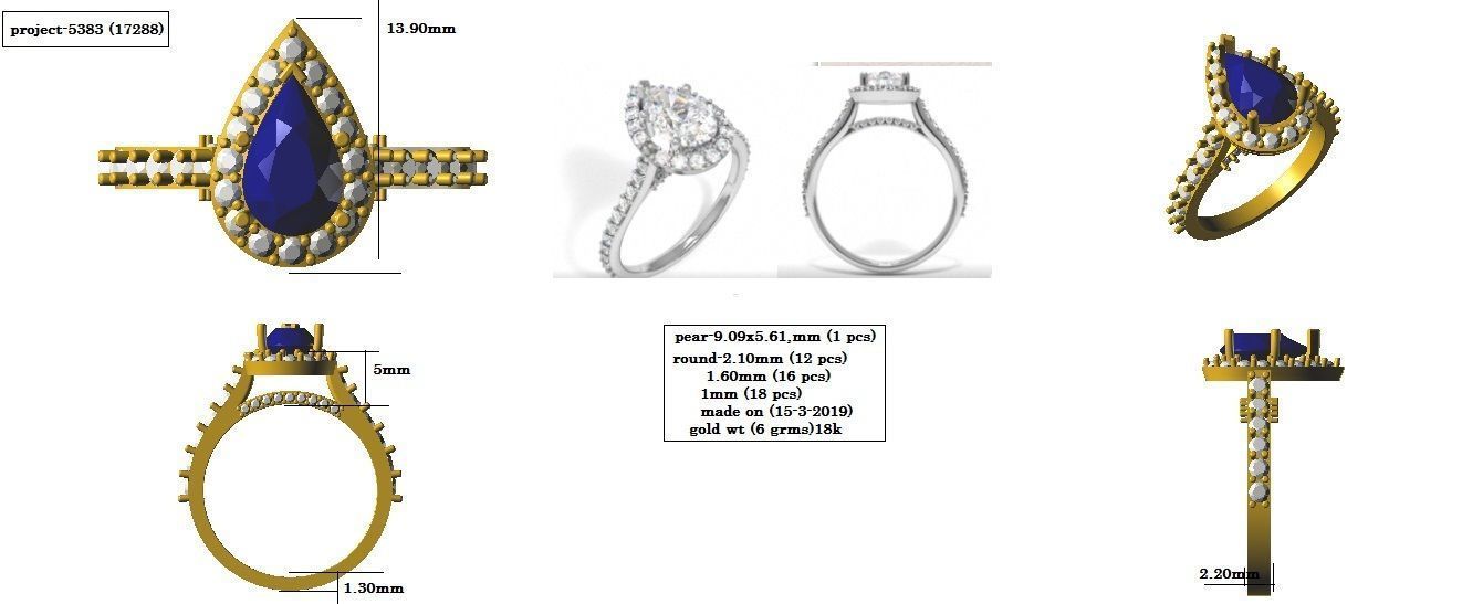 engagement rings 3D print model_2