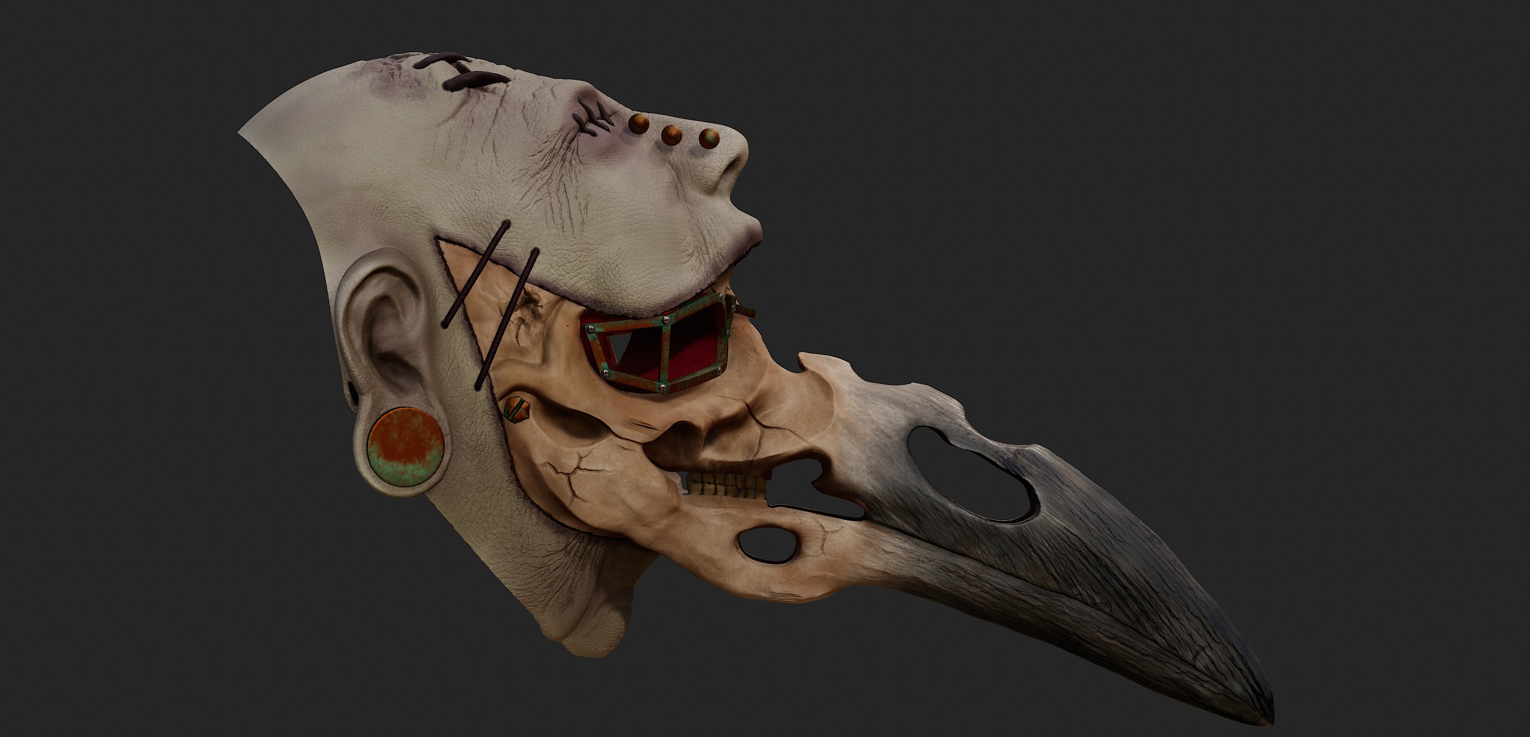 Plague Doctor Mask 3D print model_6