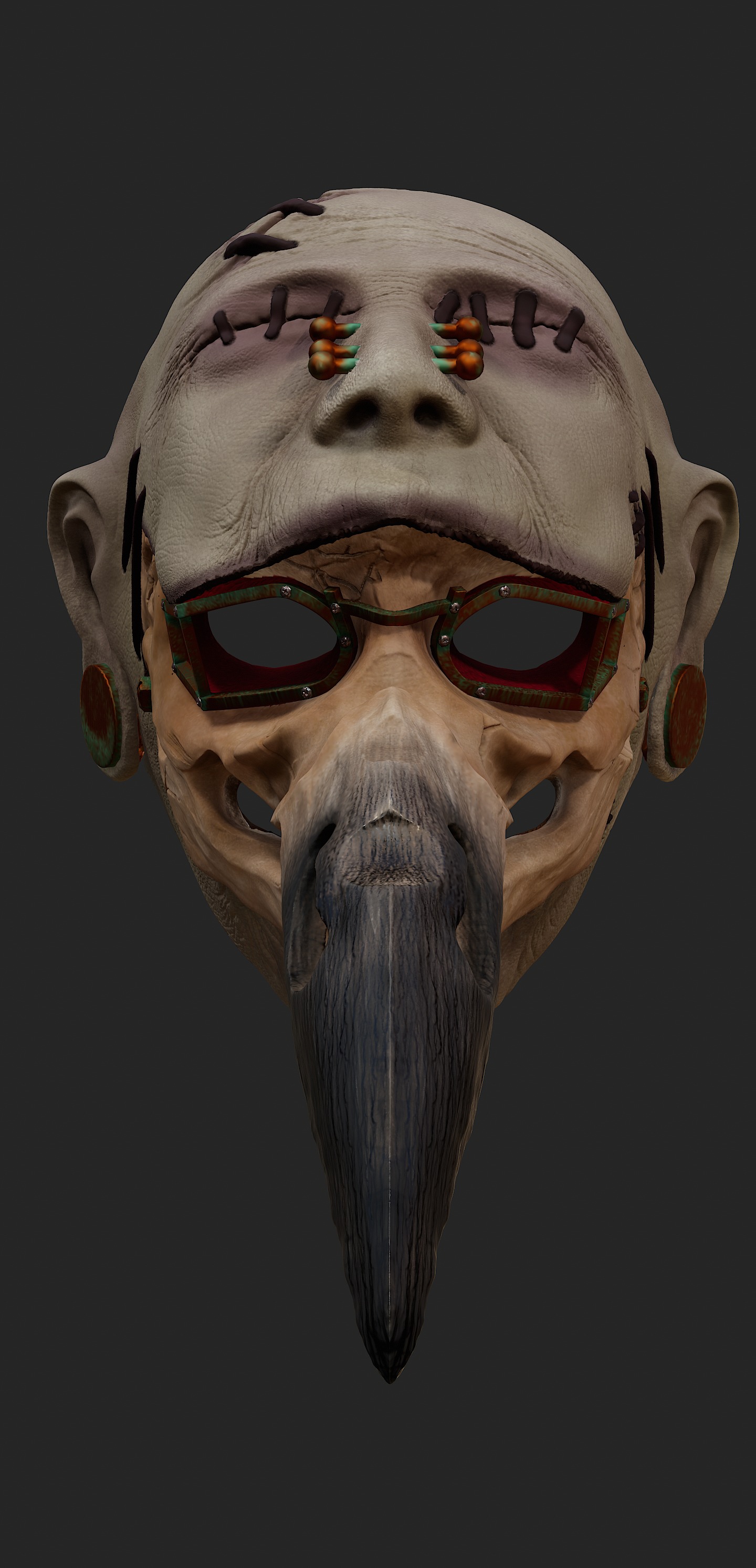 Plague Doctor Mask 3D print model_2