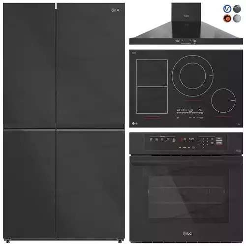 LG Appliance Collection Set 01 3D model