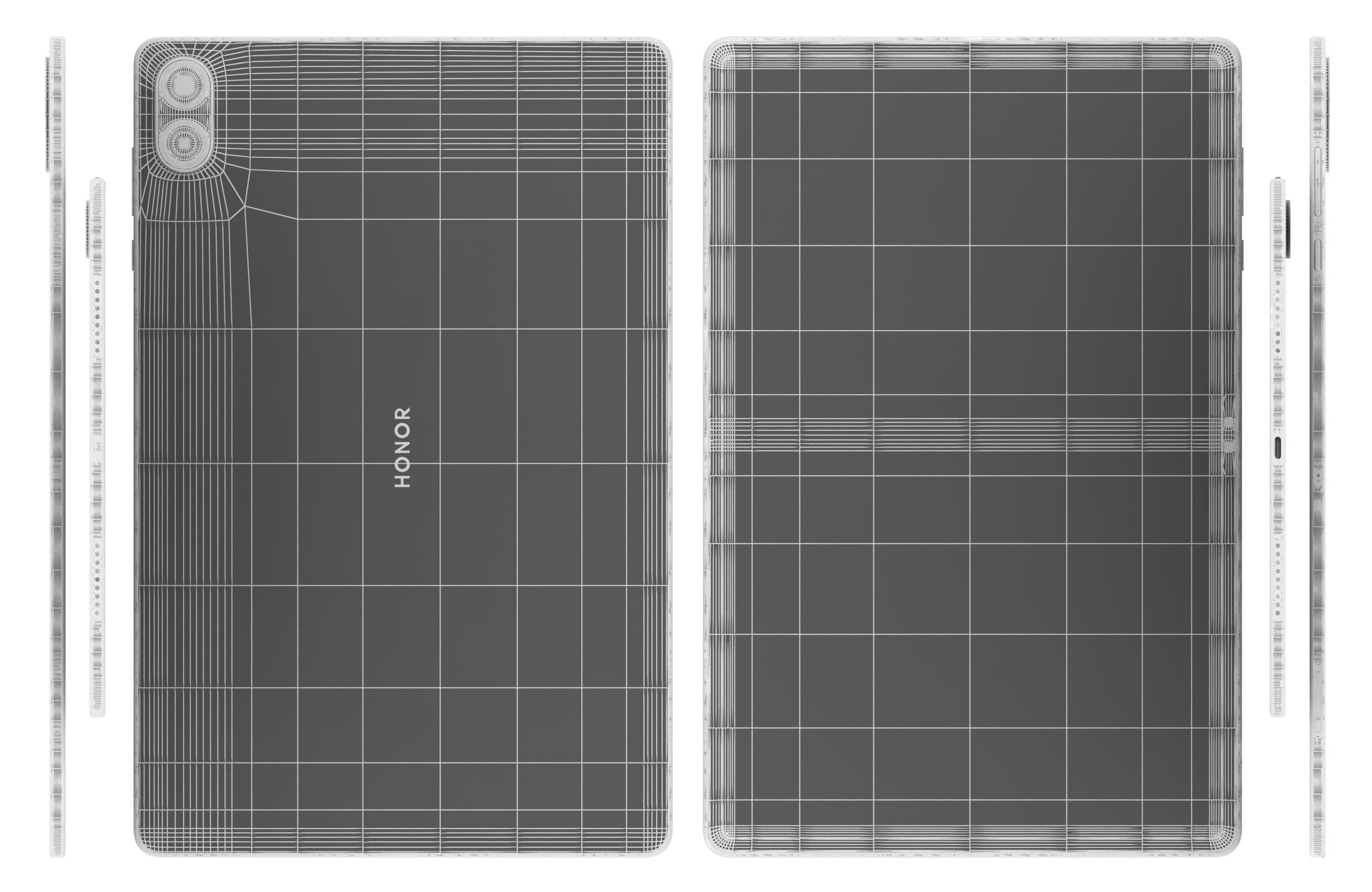 Honor Pad X8A Space Gray 3D model_17