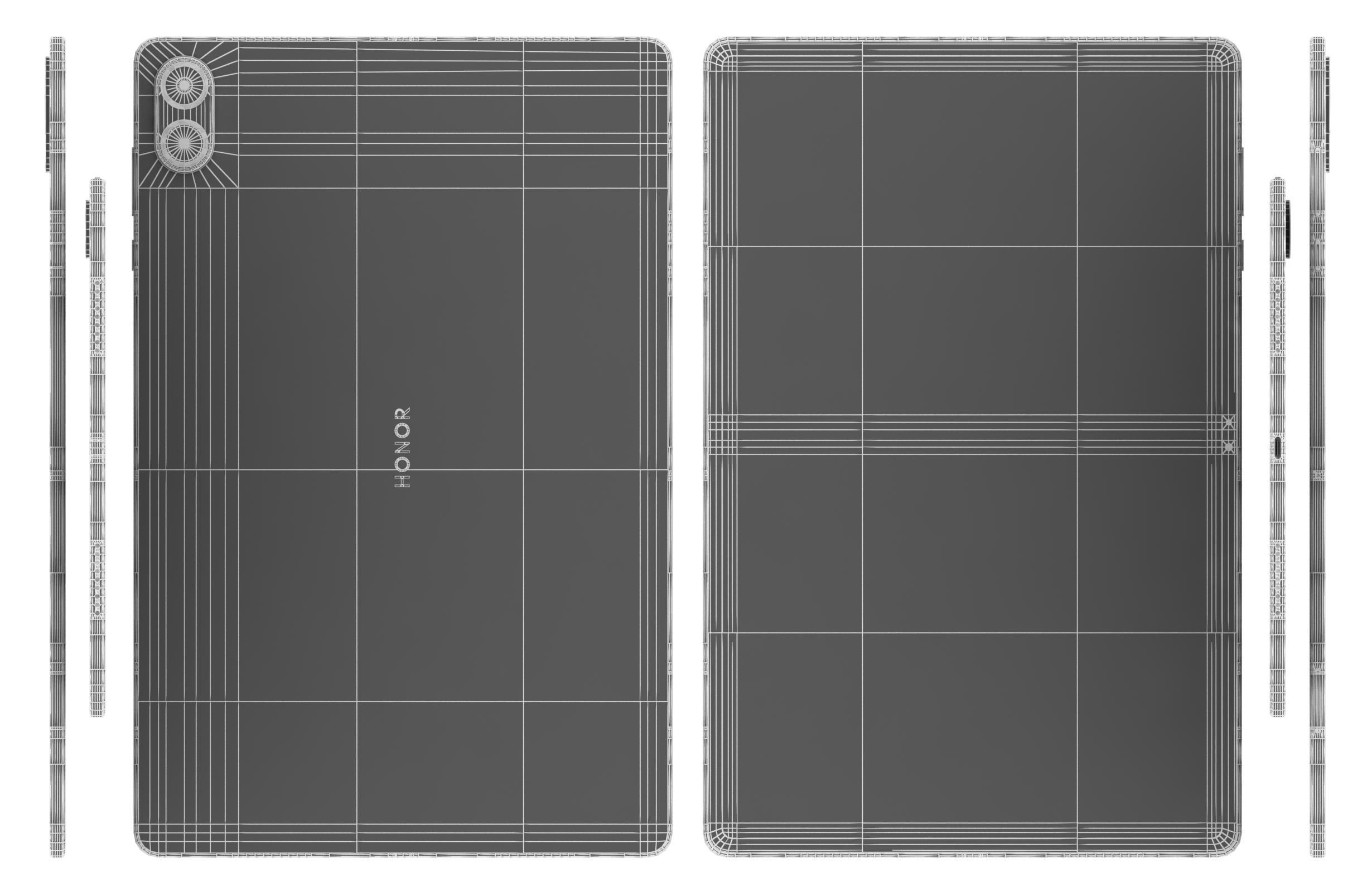 Honor Pad X8A Space Gray 3D model_16