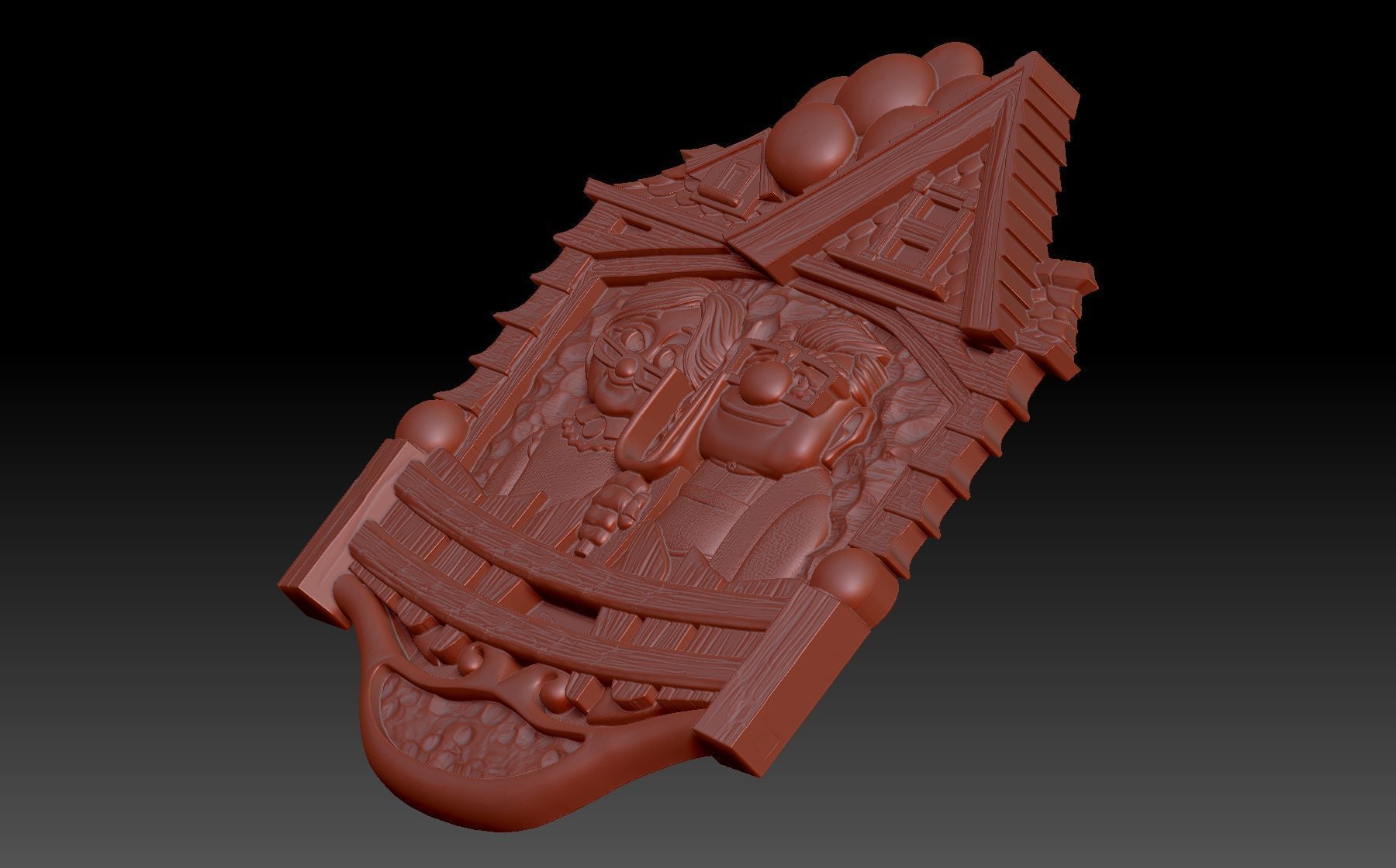 Older couple 3D print model_4