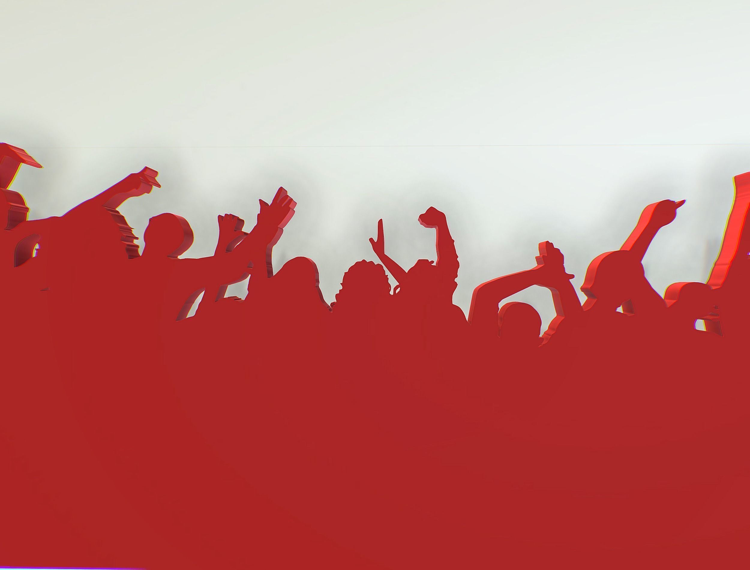 silhouette of people with their hands up Texture_6