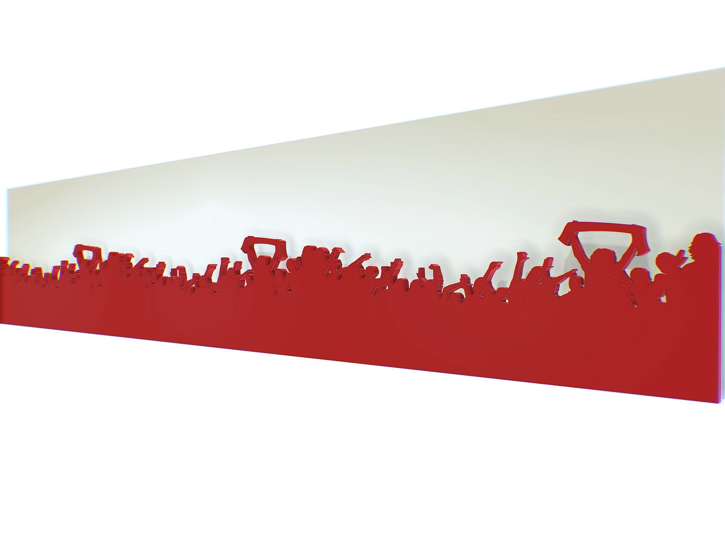 silhouette of people with their hands up Texture_3