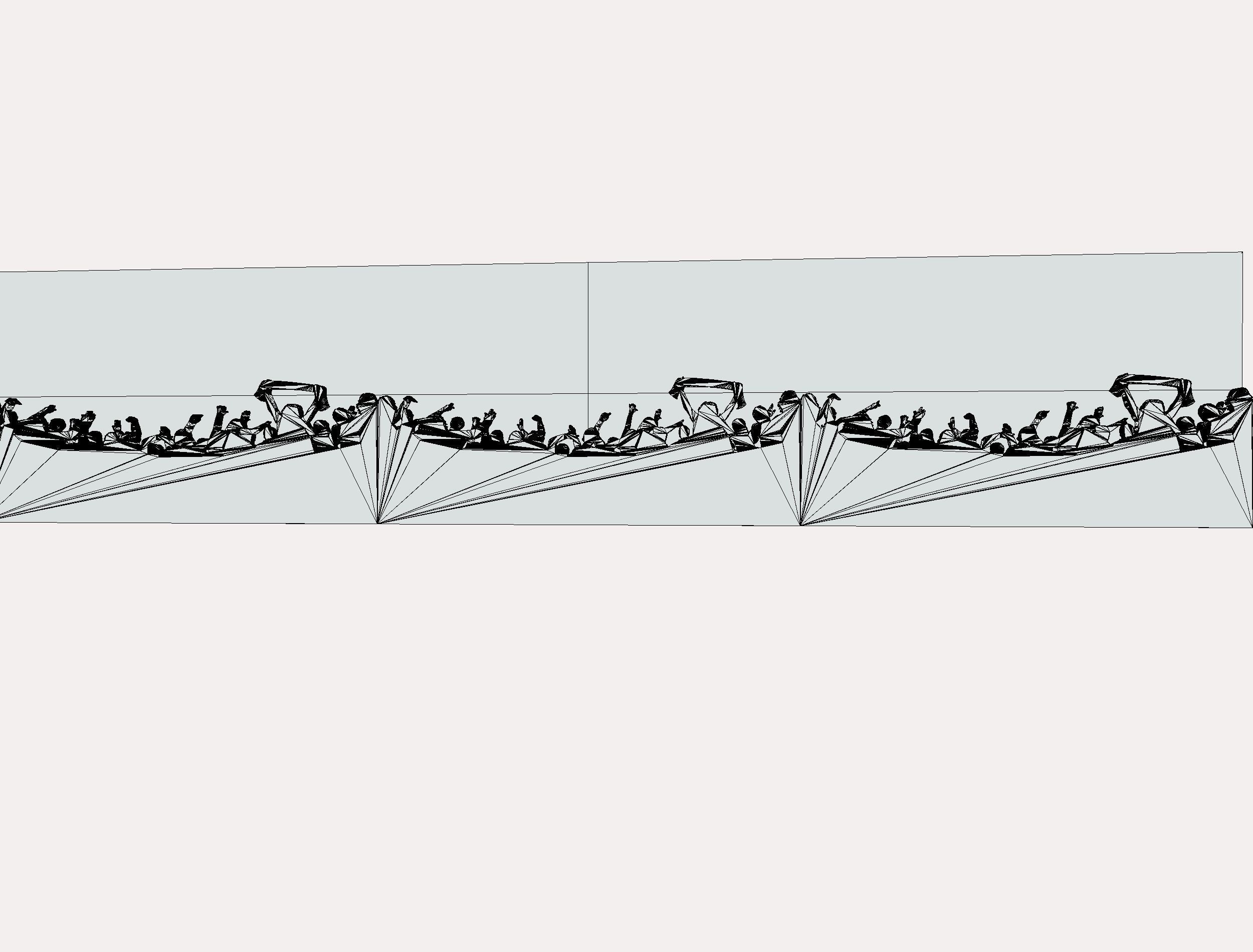 silhouette of people with their hands up Texture_12