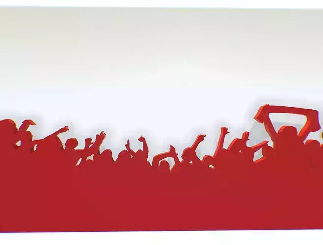 silhouette of people with their hands up