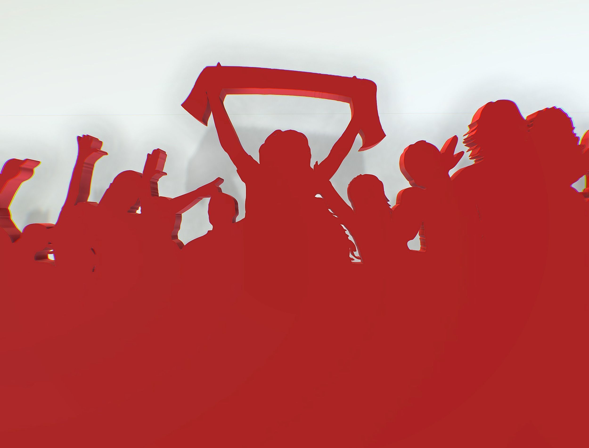 silhouette of people with their hands up Texture_7