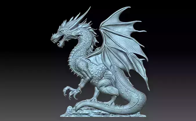 Dragon 3D print model