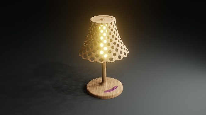 Bed Lamp 3D model