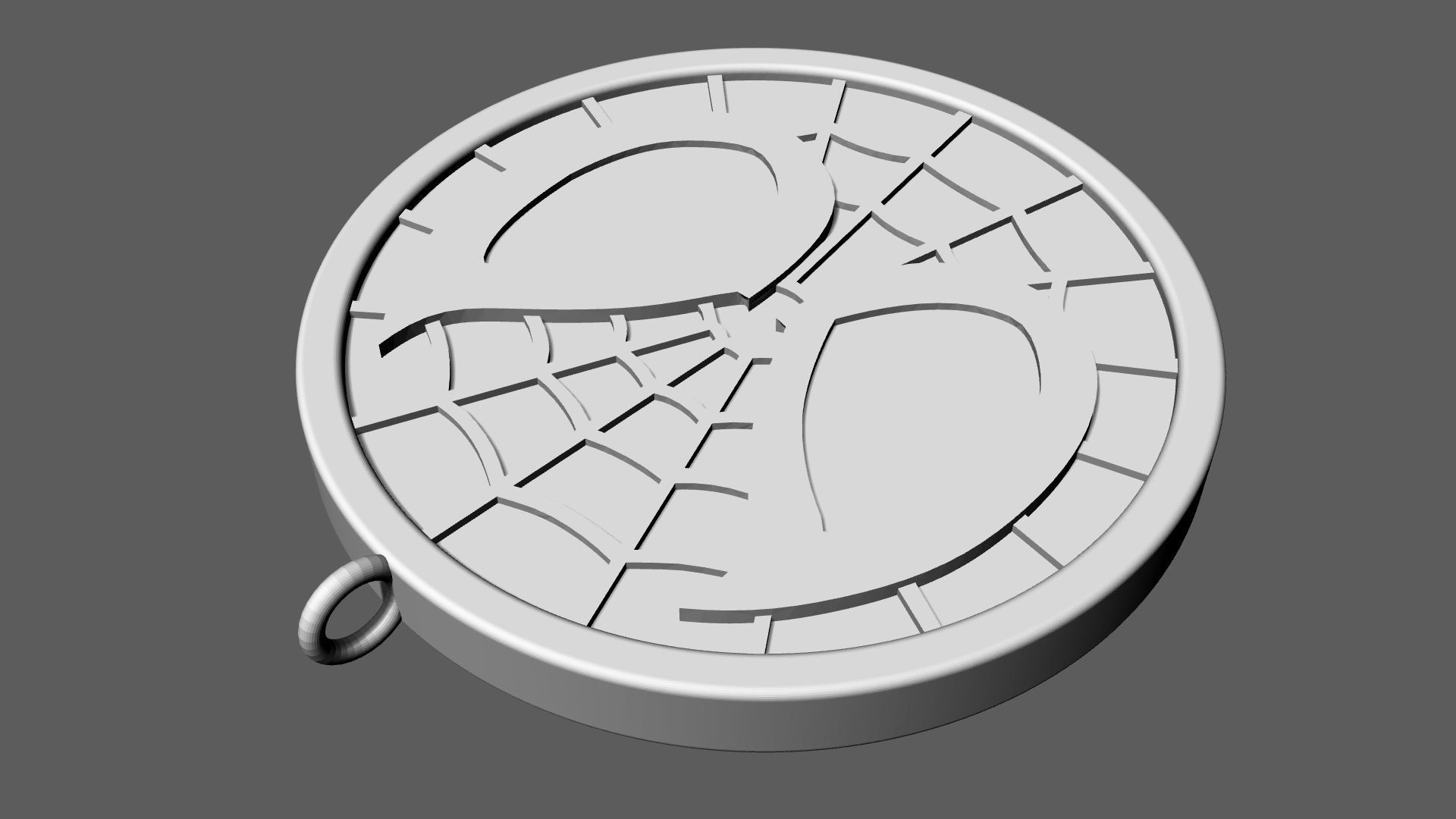 Spider-Man Pendant 3D print model_16