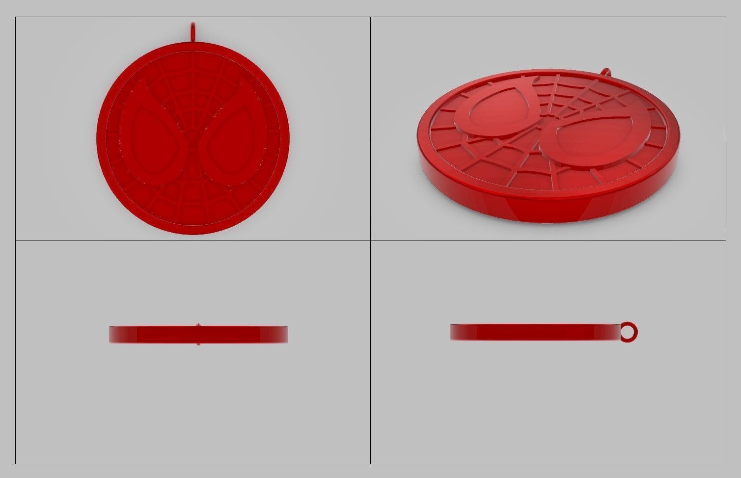 Spider-Man Pendant 3D print model_13