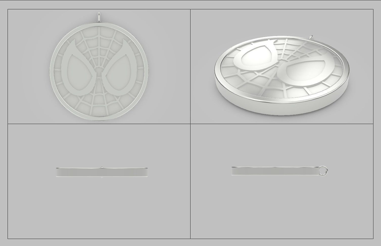 Spider-Man Pendant 3D print model_12