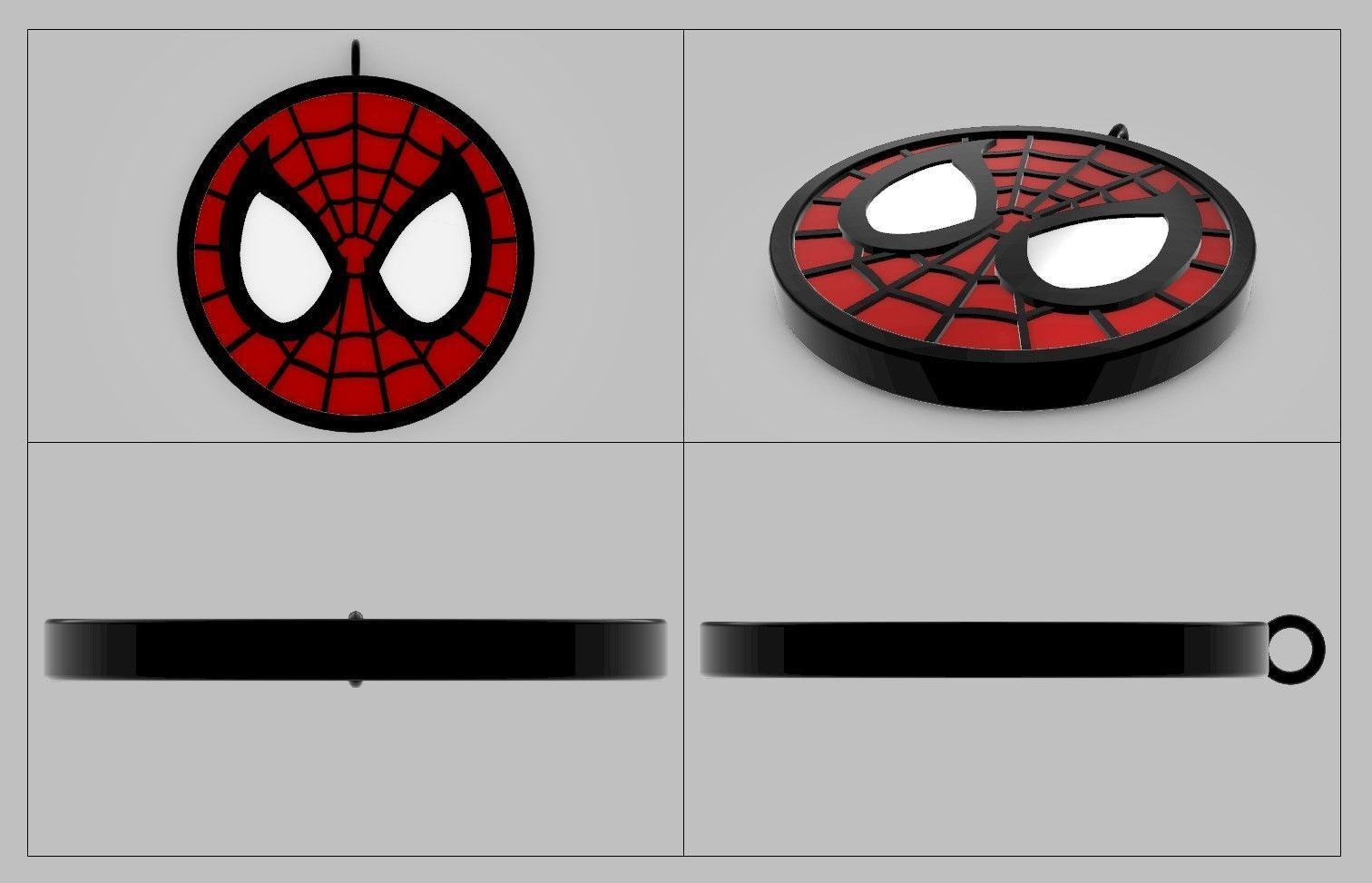 Spider-Man Pendant 3D print model_3