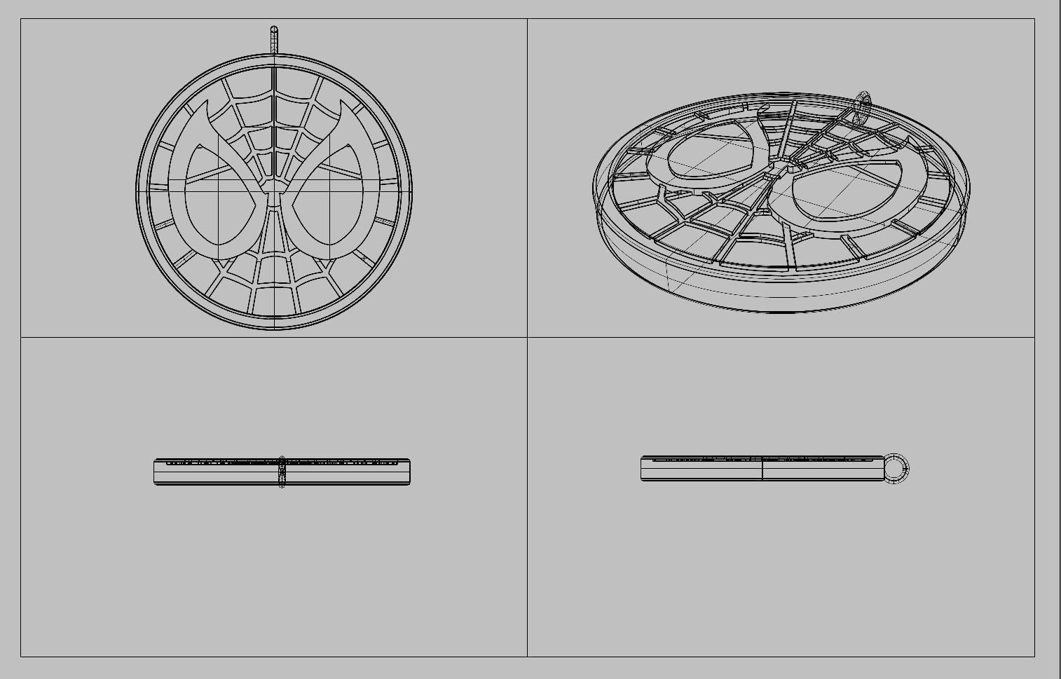 Spider-Man Pendant 3D print model_10