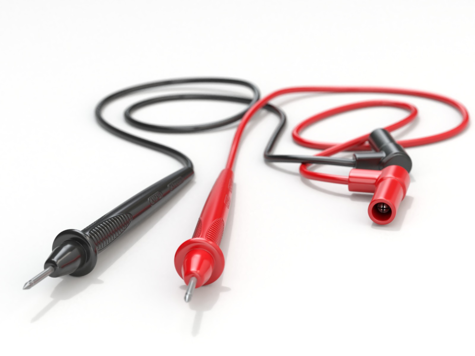 Multimeter Test Leads 3D model_2