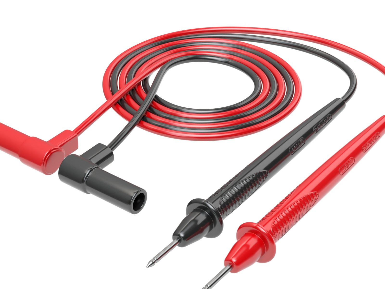 Multimeter Test Leads 3D model_3