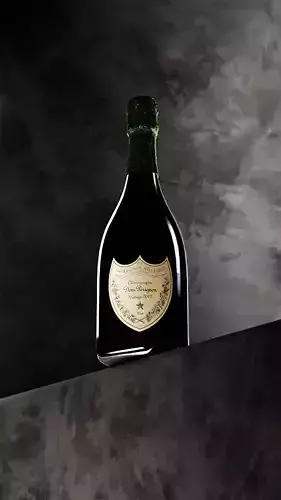 Dom Perignon Realistic 3D Bottle