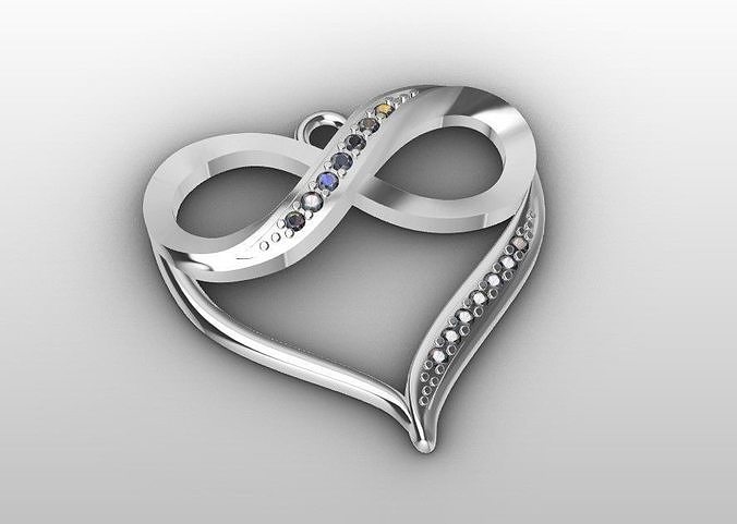Pendant heart 3D print model