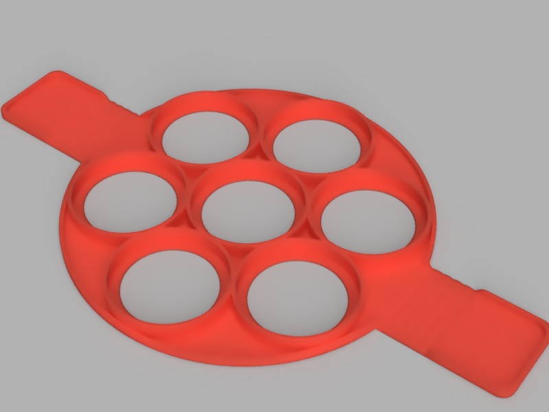 Silicone Pancake Mold 3D print model_2
