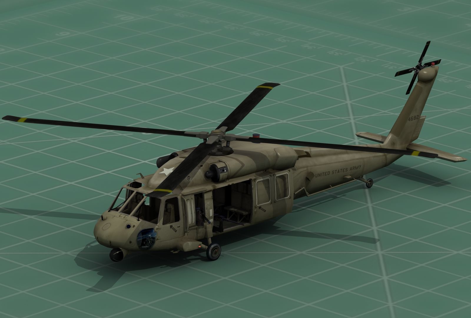 UH-60 Blackhawk Military Helicopter 3D Print Model Kit 3D print model_2