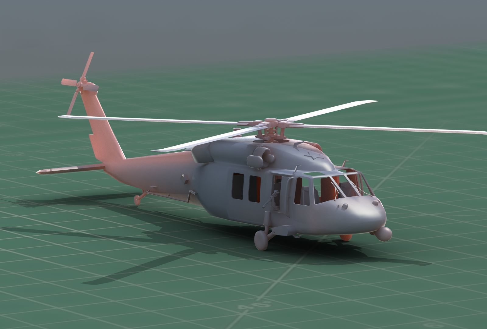 UH-60 Blackhawk Military Helicopter 3D Print Model Kit 3D print model_11