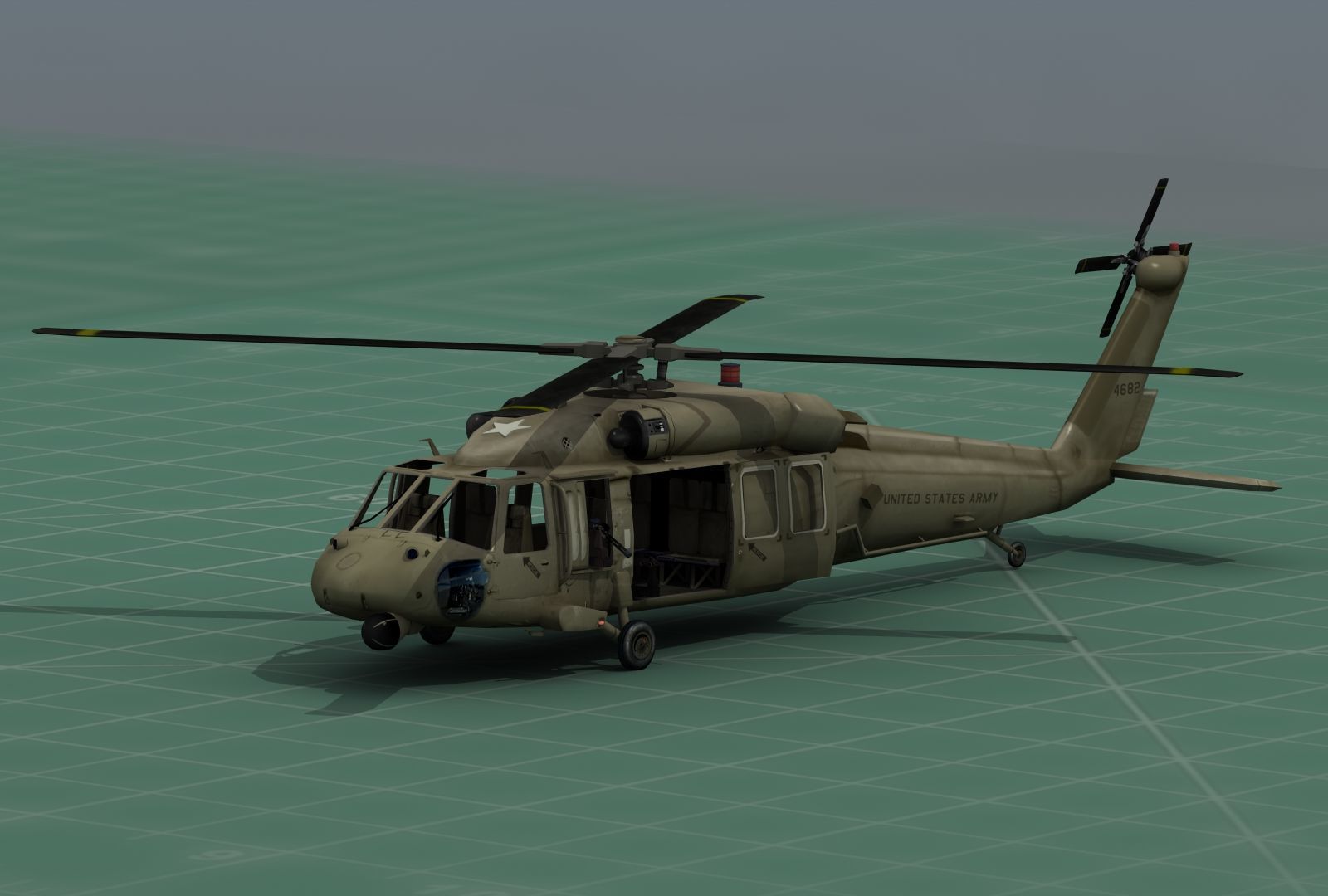 UH-60 Blackhawk Military Helicopter 3D Print Model Kit 3D print model_20