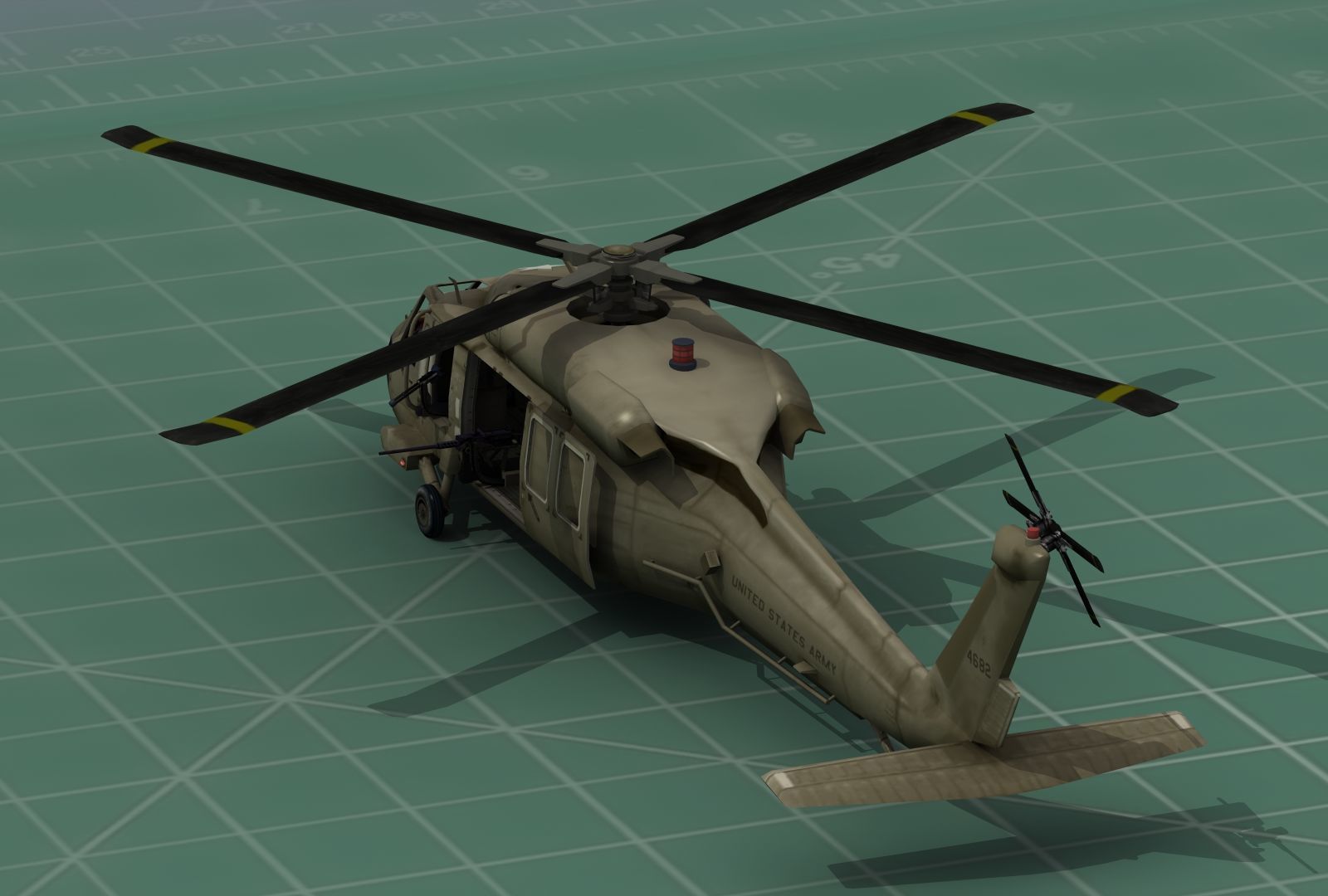 UH-60 Blackhawk Military Helicopter 3D Print Model Kit 3D print model_4