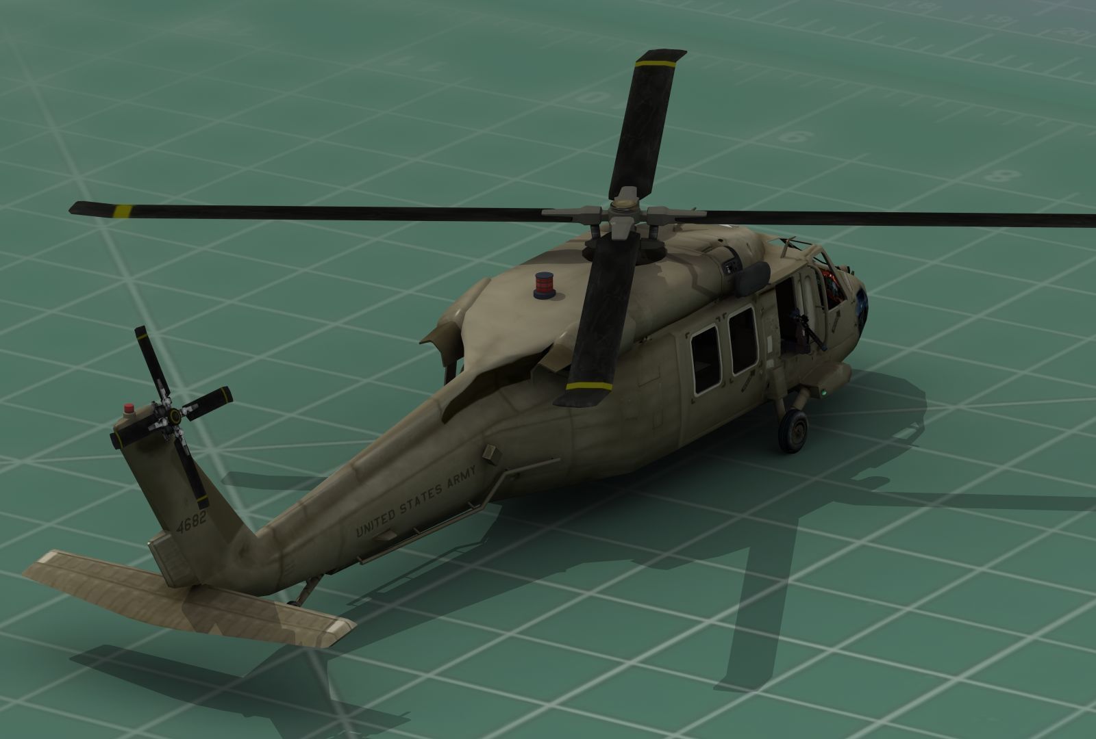 UH-60 Blackhawk Military Helicopter 3D Print Model Kit 3D print model_8