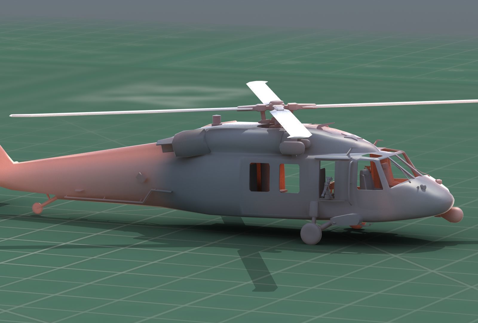 UH-60 Blackhawk Military Helicopter 3D Print Model Kit 3D print model_6