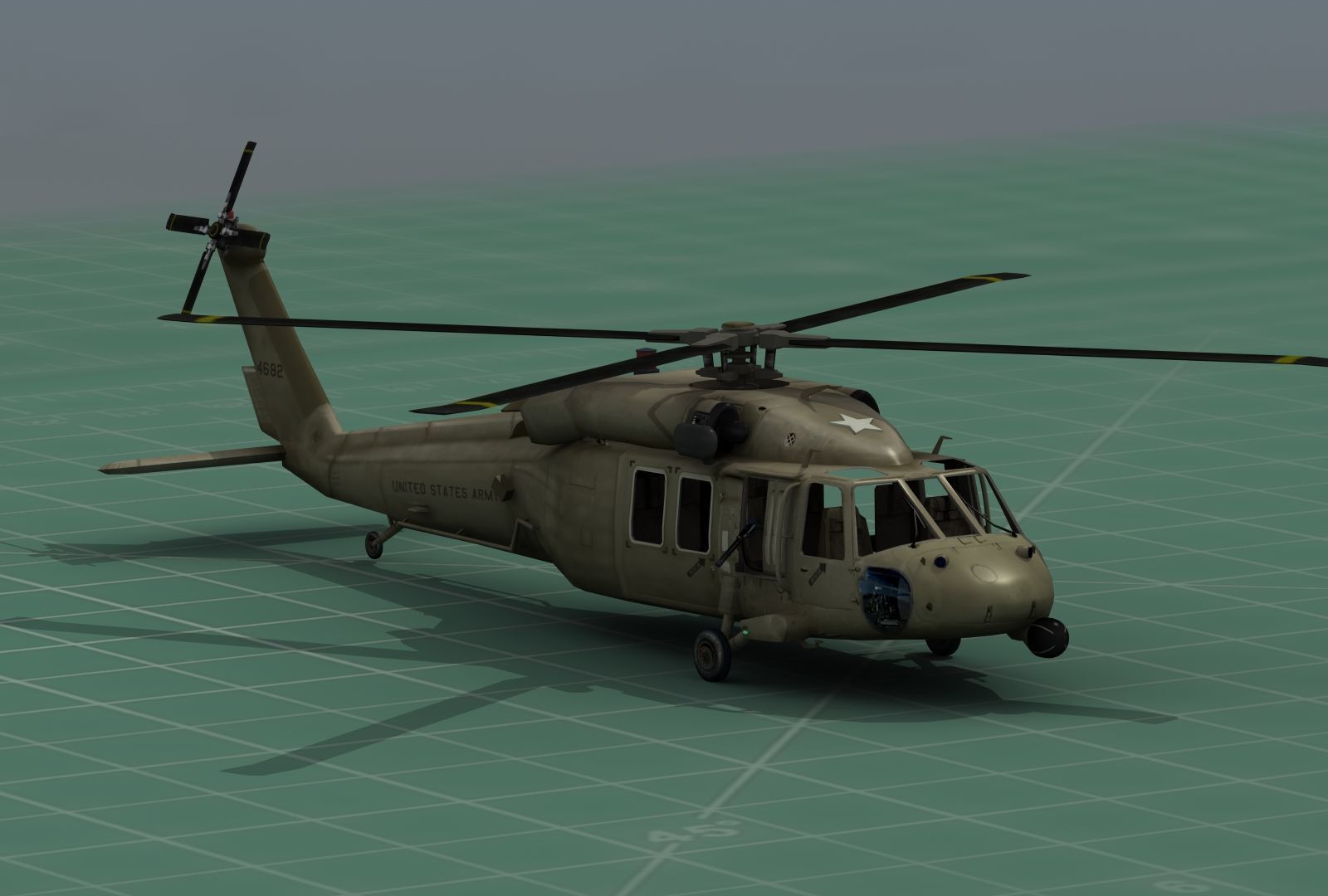UH-60 Blackhawk Military Helicopter 3D Print Model Kit 3D print model_17