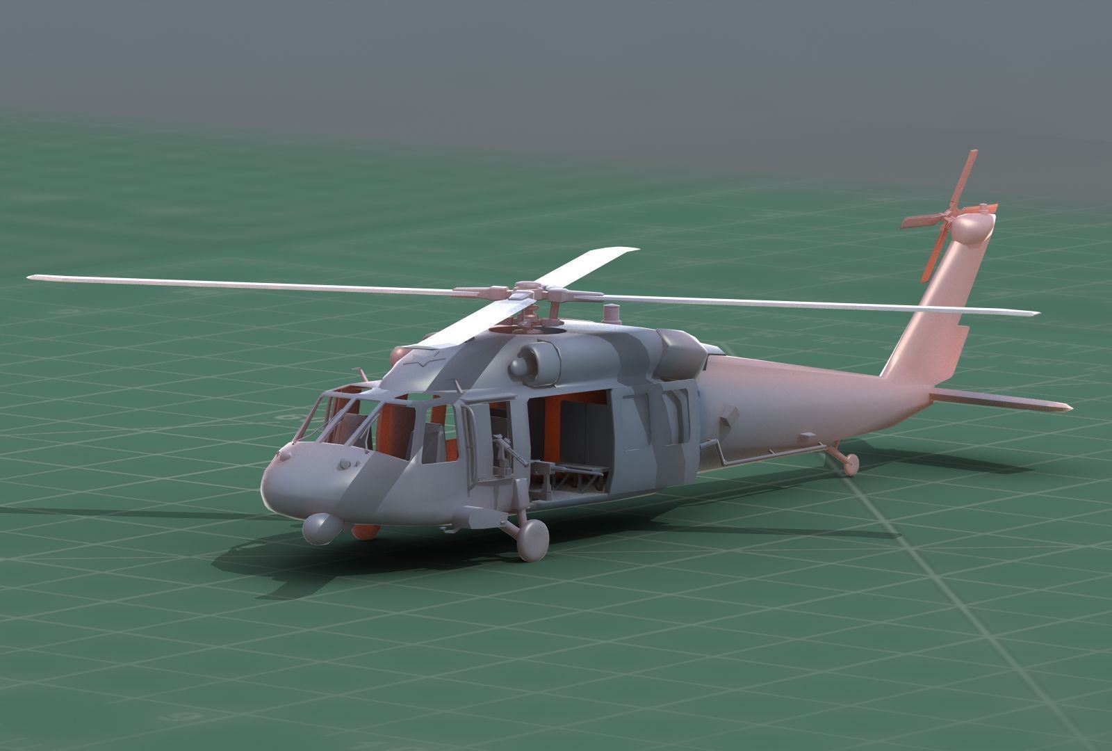 UH-60 Blackhawk Military Helicopter 3D Print Model Kit 3D print model_25