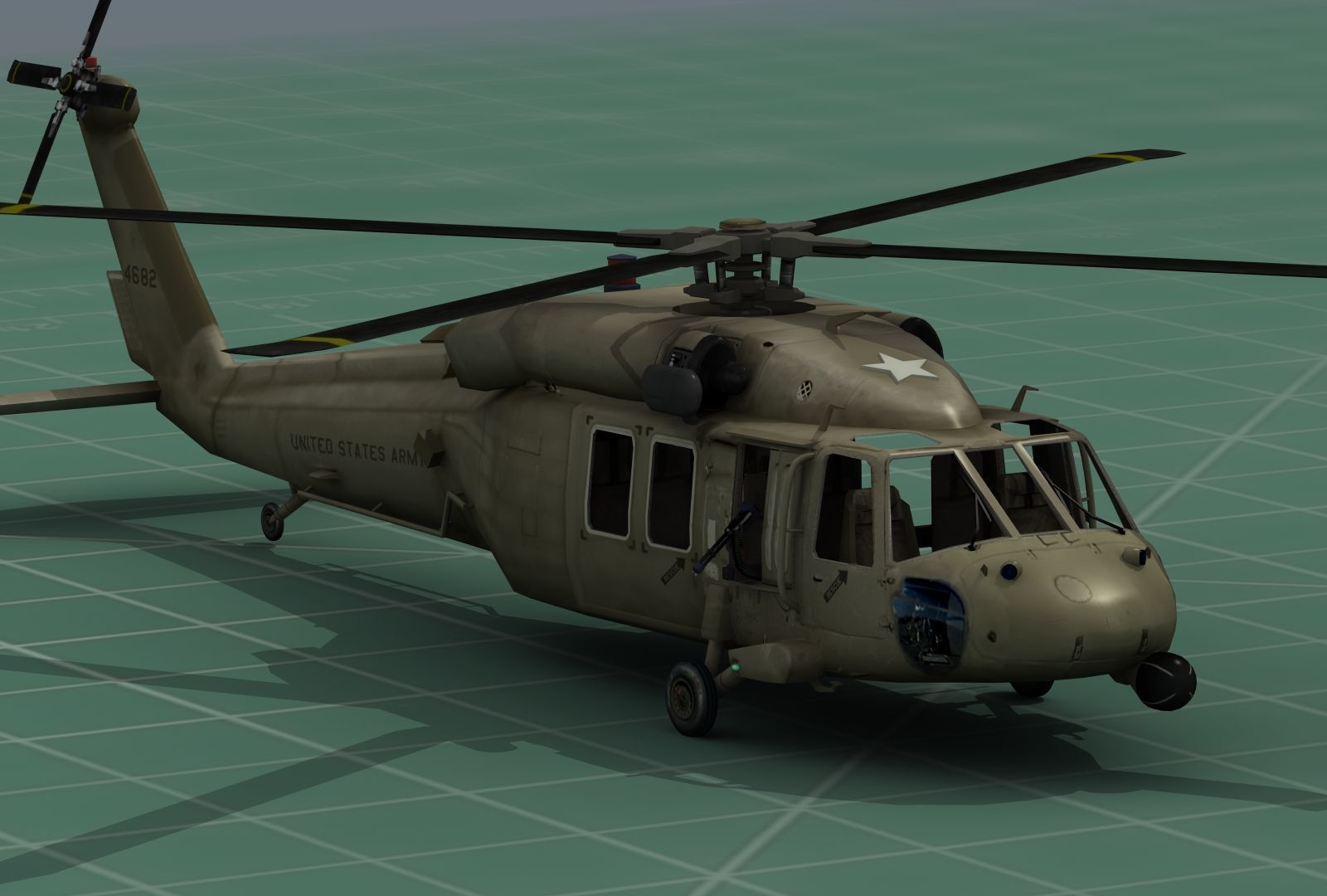 UH-60 Blackhawk Military Helicopter 3D Print Model Kit 3D print model_10