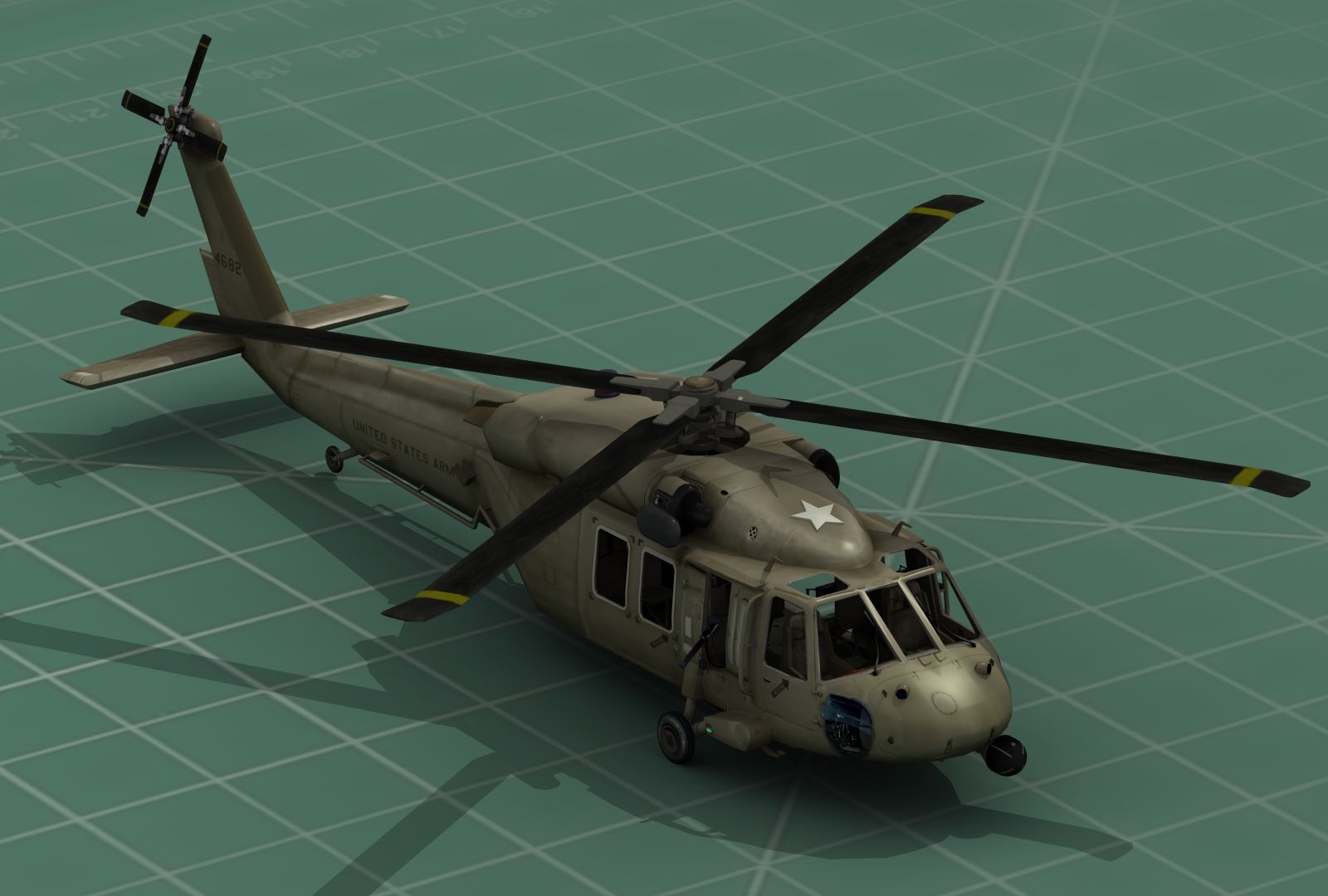 UH-60 Blackhawk Military Helicopter 3D Print Model Kit 3D print model_1